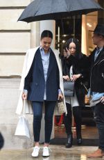 JESSICA ALBA Out and About in Paris 03/04/2016