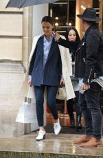 JESSICA ALBA Out and About in Paris 03/04/2016