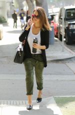 JESSICA ALBA Out and About in Santa Monica 03/19/2016