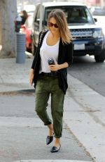 JESSICA ALBA Out and About in Santa Monica 03/19/2016