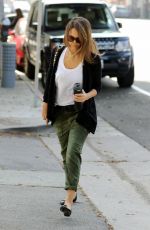 JESSICA ALBA Out and About in Santa Monica 03/19/2016
