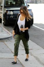 JESSICA ALBA Out and About in Santa Monica 03/19/2016