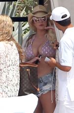 JESSICA SIMPSON in Bikini Top and Daisy Dukes at a Hotel in Cabo San Lucas 03/30/2016