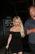 JESSICA SIMPSON Leaves a Restaurant in Los Angeles 03/12/2016