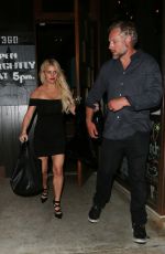 JESSICA SIMPSON Leaves a Restaurant in Los Angeles 03/12/2016