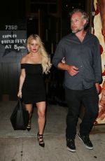 JESSICA SIMPSON Leaves a Restaurant in Los Angeles 03/12/2016