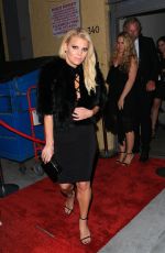 JESSICA SIMPSON Leaves Tom Everhart Raw Exhibition at Mouche Gallery 02/27/2016