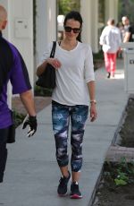 JORDANA BREWSTER Out and About in West Hollywood 02/29/2016