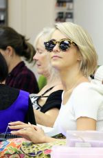 JULIANNE HOUGH at a Nail Salon in Beverly Hills 03/08/2016