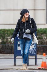 JULIANNE MOORE in Jeans Out and About in New York 03/06/2016