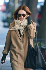 JULIANNE MOORE Out in East Village in New York 03/01/2016