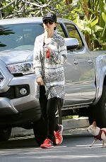 JULIETTE LEWIS Walks Her Dog Out in Los Angeles 03/12/2016