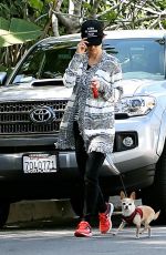 JULIETTE LEWIS Walks Her Dog Out in Los Angeles 03/12/2016