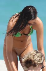 KARINA JELINEK in Bikini on the Set of a Photoshoot in Miami Beach 03/13/2016