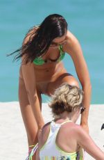KARINA JELINEK in Bikini on the Set of a Photoshoot in Miami Beach 03/13/2016