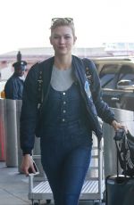 KARLIE KLOSS Heading to JFK Airport in New York 03/18/2016