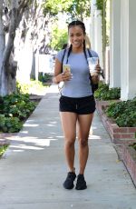 KARREUCHE TRAN in Shorts Out in Beverly Hills 03/17/2016