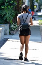 KARREUCHE TRAN in Shorts Out in Beverly Hills 03/17/2016