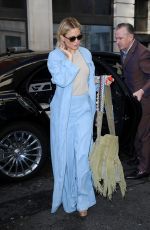 KATE HUDSON Arrives at BBC Radio 2 Studios in London 04/03/2016