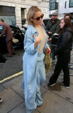 KATE HUDSON Arrives at BBC Radio 2 Studios in London 04/03/2016