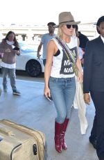 KATE HUDSON at LAX Airport in Los Angeles 02/29/2016