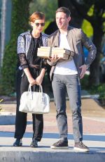 KATE MARA and Jamie Bell Leaves a Book Store in West Hollywood 02/29/2016