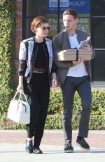 KATE MARA and Jamie Bell Leaves a Book Store in West Hollywood 02/29/2016
