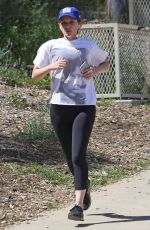 KATE MARA Out Jogging in Los Angeles 03/23/2016