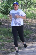 KATE MARA Out Jogging in Los Angeles 03/23/2016