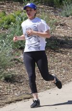 KATE MARA Out Jogging in Los Angeles 03/23/2016