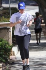 KATE MARA Out Jogging in Los Angeles 03/23/2016