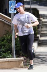KATE MARA Out Jogging in Los Angeles 03/23/2016