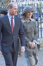 KATE MIDDLETON at Commonwealth Observance Day Service in London 03/14/2016