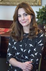 KATE MIDDLETON at Kensington Palace in London 03/10/2016