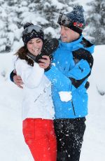 KATE MIDDLETON Skiing at French Alps 03/03/2016