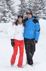 KATE MIDDLETON Skiing at French Alps 03/03/2016