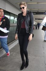 KATE UPTON Arrives at LAX Airport in Los Angeles 02/29/2016
