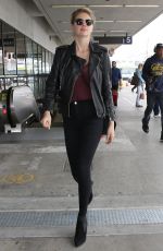 KATE UPTON Arrives at LAX Airport in Los Angeles 02/29/2016