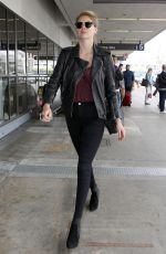 KATE UPTON Arrives at LAX Airport in Los Angeles 02/29/2016