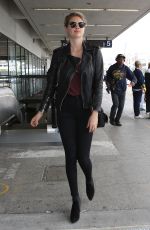 KATE UPTON Arrives at LAX Airport in Los Angeles 02/29/2016
