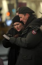 KATE WINSLET on the Set of Collateral Beauty in New York 03/03/2016