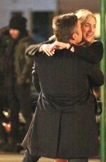 KATE WINSLET on the Set of Collateral Beauty in New York 03/12/2016
