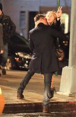 KATE WINSLET on the Set of Collateral Beauty in New York 03/12/2016