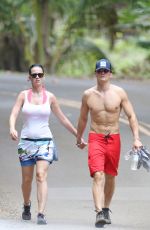 KATY PERRY and Orlando Bloom Out Hiking in Hawaii 02/27/2016