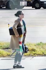 KATY PERRY Arrives at Luton Airport in London 03/05/2016