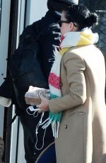 KATY PERRY Arrives at Luton Airport in London 03/05/2016