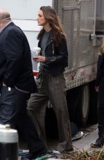 KEIRA KNIGHTLEY on the Set of 
