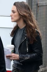 KEIRA KNIGHTLEY on the Set of 