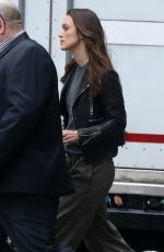 KEIRA KNIGHTLEY on the Set of 