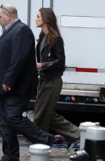 KEIRA KNIGHTLEY on the Set of 